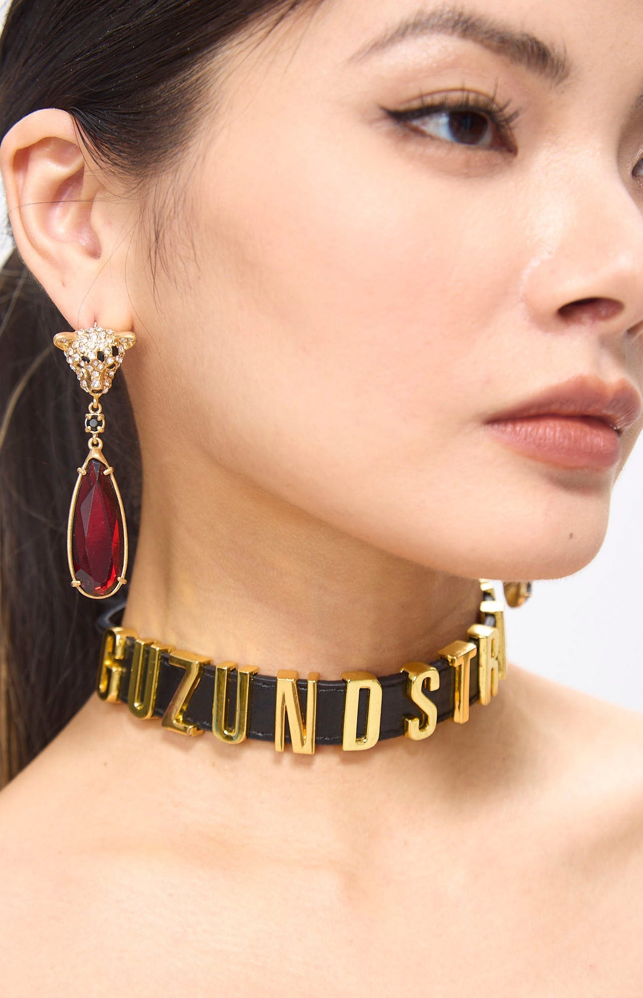 Jita Leopard Head Shape Diamond Vintage Earrings